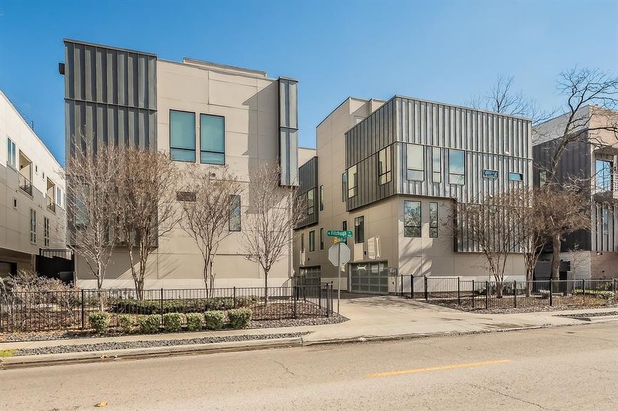 Experience refined urban living in this elegant corner-unit townhouse with NO HOA, ideally located just half a mile from the vibrant bars and restaurants of North Henderson Avenue. Spanning 2,392 square feet, this modern residence offers three spacious en-suite bedrooms and a living area filled with abundance of natural light and easy access to the rooftop retreat. The oversized turfed rooftop terrace is truly an entertainer’s dream—complete with a hot tub, gas grill, putting green, mounted TV with storm cover, and generous space for relaxing and hosting. The chef-focused kitchen features Bosch appliances, a wine fridge, a large kitchen island with a smart touch faucet, and a gas range. Additional highlights include a dual shower head in the primary bathroom, a central vacuum system, abundant storage, and a private two-car garage. Perfectly situated just off Fitzhugh, you’ll enjoy quick access to Highway 75, Ross Avenue, Lower Greenville, and you’re just steps from Monarch Park. Low-maintenance living meets prime location—this is city living at its finest.