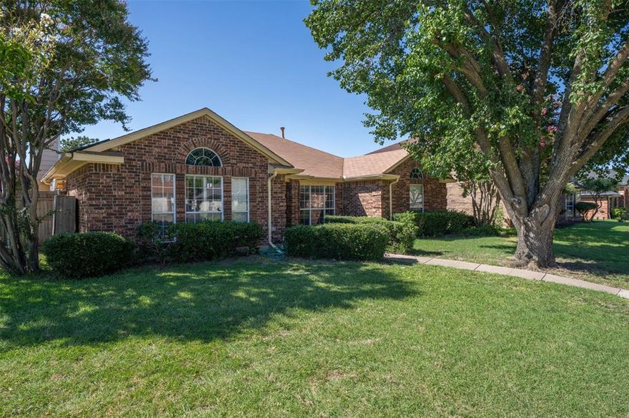 Charming and spacious 3-bedroom, 2-bath home located just 5 minutes from Main St in Rowlett! This home offers a generous layout with a large living room, dining area, and a cozy family room. The kitchen is equipped with ample cabinetry and appliances, including a refrigerator, microwave, and dishwasher. Step outside to a huge backyard featuring a fully fenced pool — perfect for relaxing or entertaining. You'll also enjoy the convenience of a utility room and an additional storage space. Located near shopping and dining options, with easy access via Lakeview Parkway — this home combines comfort, space, and great location!