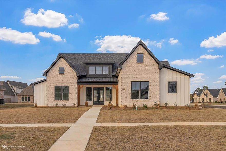 Welcome to your dream home! This beautifully crafted new construction offers the perfect blend of modern elegance and functional design. Situated on a large corner lot, this 4-bedroom, 4-bathroom residence boasts exceptional curb appeal and premium finishes throughout. Step inside to discover an open-concept layout flooded with natural light. The gourmet kitchen features sleek countertops, custom cabinetry, a spacious island, and high-end stainless-steel appliances—perfect for both everyday living and entertaining. The adjoining living and dining areas offer a seamless flow, complemented by designer touches and thoughtful details. Each of the four generously sized bedrooms includes access to a full bathroom, offering comfort and privacy for family and guests alike. The luxurious primary suite includes a spa-inspired ensuite bath with a soaking tub, tiled shower, dual vanities, and a walk-in closet. Enjoy outdoor living on the covered patio, overlooking a beautiful yard. The corner lot provides added space and privacy, with plenty of room for future enhancements like a pool or garden. Additional features include the side-entry 2-car garage and gated community for added security. Don't wait, schedule your private tour today!