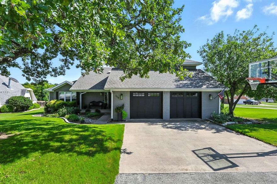 Lake Kiowa at its finest! Comfort and Luxury with all the extras!!This welcoming updated 5 bedroom, 3.5 bath home invites you to peaceful living located in a private cove and cul de sac on desirable Lake Kiowa. The entry welcome you with high ceilings, beautiful staircase, and ample natural light. The heart of this home is the cozy living room with wood burning fireplace overlooking dining room, screened porch, and lake views. Primary suite is on the main level with lake views and newly renovated additional bedrooms, bathrooms, and guest space are all located upstairs. New windows throughout a plus! The backyard retreat  is perfect for relaxing or entertaining, complete with a screened porch for shade and bug free outdoor enjoyment, two expansive trex decks, one off kitchen and breakfast room and one by the waters edge, a private putting green for hosting friendly competition or brushing up on your putting skills, sparkling swimming pool complemented by a stylish cabana, ample backyard grass for yard games and play, and a trex boat dock with separate jet ski ramp for endless lake enjoyment. This home provides all the best of Lake Kiowa! Lake Kiowa offers 24 hour security, 18 hole golf course, lodge and restaurant, pavilion available for rental, seasonal events and the new up and coming 3 par golf course! Experience pure paradise and make new friends on Lake Kiowa! Minutes from Gainsville and Winstar Casino for concerts or entertainment.