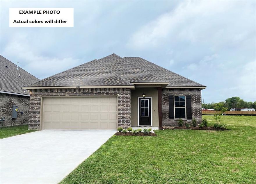 The DOGWOOD IV B in Cane's Landing community offers a 3 bedroom, 2 full bathroom, open design.

Features:  double vanity, garden tub, separate shower, and 2 walk-in closets in the primary suite, walk-in closets in bedrooms 2 and 3, a kitchen island overlooking the dining area, spacious walk-in pantry, covered rear patio, ceiling fans in the living room and primary bedroom are standard, smart connect wi-fi thermostat, smoke and carbon monoxide detectors, post tension slab, landscaping, architectural 30-year shingles, flood lights, and more!  

Energy Efficient Features:  a tankless gas water heater, a kitchen appliance package, low E tilt-in windows, and more!