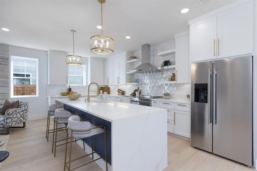 A study in modern sophistication just moments from Historic Downtown McKinney, 710 W. White is a newly constructed residence where architecture and artistry converge. Clean lines, curated materials, and intentional design create a home that feels both striking and timeless. The open-concept living space is defined by expansive sightlines and seamless flow, anchored by a chef’s kitchen outfitted with premium, professional-grade appliances including a Forno French Door convection range, stylish cabinetry, and statement finishes. Every surface has been thoughtfully selected — from designer lighting to elevated textures — creating a layered aesthetic of quiet luxury. A dedicated study offers a refined work-from-home retreat, while the primary suite is a sanctuary of calm, featuring a spa-inspired bath designed with modern elegance and indulgent detail. Three additional bedrooms and well-appointed baths provide comfort and privacy for guests or family. Set in one of McKinney’s most desirable locations, this residence offers the rare combination of contemporary architecture and quick access to the charm, dining, and culture of downtown. Modern design. Intentional living. An address that speaks for itself. All information stated herein is believed to be accurate but should be verified by Buyer.
******NOTE GPS will misdirect you.  Use 1402 Bradley in McKinney.  It is the street corner for the home.******