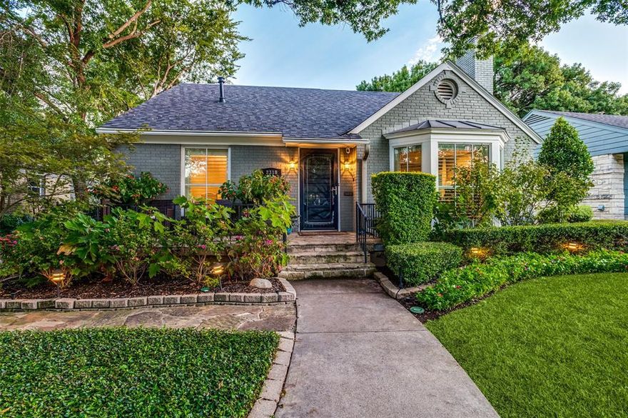 Stevens Park Village jewel-box! Step into a beautifully updated home with gleaming hardwoods, Pella casement windows adorned with plantation shutters, a gas-log fireplace, and breathtaking backyard, all situated across from a quiet and lovely park. The spacious living and dining areas feature design updates from Peters-Cates Design + Build. The kitchen offers soft-close drawers, a KitchenAid range, built-in microwave and wine cooler, pantry, and a breakfast bar.  The spacious primary suite is upstairs and features a sitting area, walk-in closet, addtl storage room, and beautiful ensuite bathroom. The third bedroom provides flexibility with two pocket doors to open the space, and a secondary door from the hallway. Well-equipped garage with a ~200 sqft bonus space not included in the total sqft. Outside, the impeccable landscaping sets the stage for gatherings around the fire pit or lounging under the pergola. Conveniently located across from a neighborhood park and just moments from downtown Dallas, Bishop Arts District, Sylvan Thirty, and Trinity Groves.