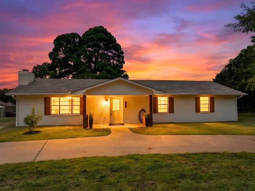 Welcome to the highly sought-after Hideaway Lake community, where modern updates meet resort-style amenities! This fully renovated 3-bedroom, 2-bathroom home offers 1,680 square feet of thoughtfully reimagined living space on a 0.36-acre lot. The kitchen and dining area have been opened up to create a semi-open floor plan, complete with new countertops, additional cabinetry, a large pantry, and updated lighting throughout. Both bathrooms feature new toilets, while the master bath shines with updated finishes. Cozy touches include new bookshelves by the fireplace, fresh shelving in every closet, and handsome beamed ceilings in the family room. Fresh paint inside and out, new flooring, two sliding glass doors, and updated plugs and switches bring the entire home to life.