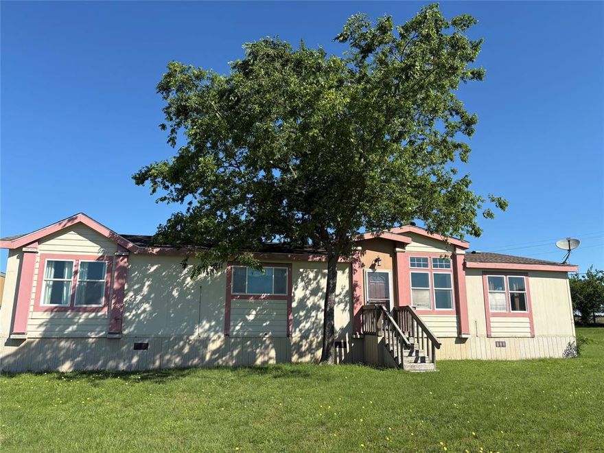 Nestled in the charming countryside of Justin, TX, this  3 bedroom, 2 bathroom home offers the perfect blend of modern amenities and rustic charm. Situated on a sprawling one-acre lot, this property provides plenty of space for outdoor activities and privacy. The newly installed AC unit ensures year-round comfort. Outside, you'll find a detached garage offering additional storage or workspace opportunities. Don't miss out on the opportunity to make this country gem your new home! Schedule a showing today. All contents can stay with an acceptable offer.