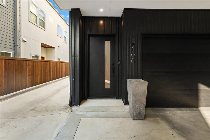 MOTIVATED SELLER - BRING ALL OFFERS!

Welcome to this exquisite & contemporary home at 2001 N Prairie Ave, Unit 106, located in the heart of the vibrant Knox-Henderson neighborhood of Dallas, TX. Built in 2019, this modern condo is ideally positioned just minutes from an array of restaurants, shopping destinations, nightlife, and the scenic Katy Trail. Offering 1,395 square feet, this home is designed with an open-concept second floor that features soaring ceilings, creating an airy and spacious ambiance. Chef-Inspired Kitchen: Delight in a culinary haven equipped with high-gloss soft-close cabinetry, a custom upgraded waterfall island, and quartz countertops. The kitchen also boasts a wine fridge, perfect for entertaining. The unit is adorned with white oak floors throughout, custom paneling in the living room, and elegant designer wallpaper, offering a blend of modern elegance and comfort. The third level provides two private bedrooms, ensuring a peaceful retreat from the main living areas. The home includes 2 full and 1 half luxurious bathrooms. Benefit from state-of-the-art features such as smart thermostats and built-in Sonos speakers, enhancing both comfort and entertainment. Enjoy your own 2-car attached garage. This property is a true urban retreat, offering a harmonious blend of sophisticated design and prime location. It's a perfect sanctuary for those seeking a refined lifestyle in the city.