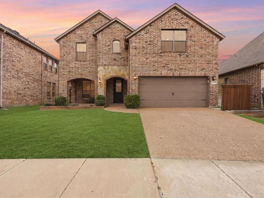 Welcome to this spacious and beautiful home, offering an ideal layout for both everyday living and entertaining. With 4 bedrooms, 3.5 bathrooms, a study and game room, this thoughtfully designed floor plan provides flexibility and comfort for families of all sizes. The main living area features soaring ceilings and abundant natural light, creating an open and inviting space that flows seamlessly into the kitchen and dining area. The kitchen is anchored by a large island with granite countertops, ample cabinetry, and stainless appliances, making it perfect for gathering and entertaining. Downstairs includes a private study ideal for working from home, while upstairs offers a huge game room that provides the perfect space for movie nights, playtime, or a second living area. All full bathrooms include double sinks, offering added functionality for busy households. The true highlight of this home is the backyard retreat. A large covered pergola and built-in outdoor kitchen create the perfect setting for weekend cookouts, game day gatherings, or relaxing evenings outside. The extended patio and outdoor entertaining space make this backyard stand out from others in the neighborhood. Located just walking distance to all three schools, and this home also provides access to Artesia’s incredible amenities including resort-style pools, playgrounds, fitness center, and walking trails. A fantastic opportunity to own a spacious home with an exceptional outdoor living space in one of Prosper ISD’s most popular communities. PREFERRED LENDER OFFERING FREE 1-0 BUYDOWN! ASK AGENT!
