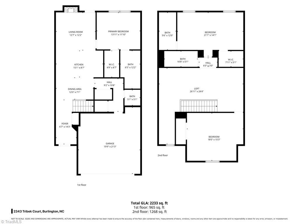 Photo of 2343 Tribek Court, Burlington, NC 27215 (MLS # 1206213)