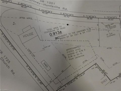 Vacant Land For Sale - 2004 Courtney Huntsville Road<br/> Yadkin County, Yadkinville, NC 27055