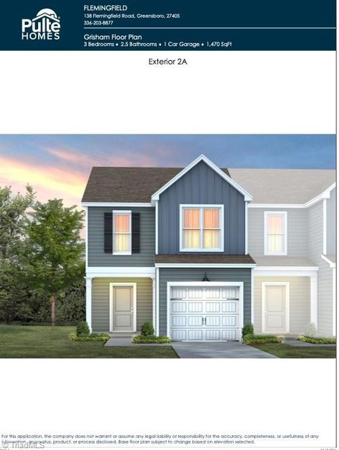 Townhouse For Sale - 1505 Allegheny  River Street<br/> Greensboro, NC 27405