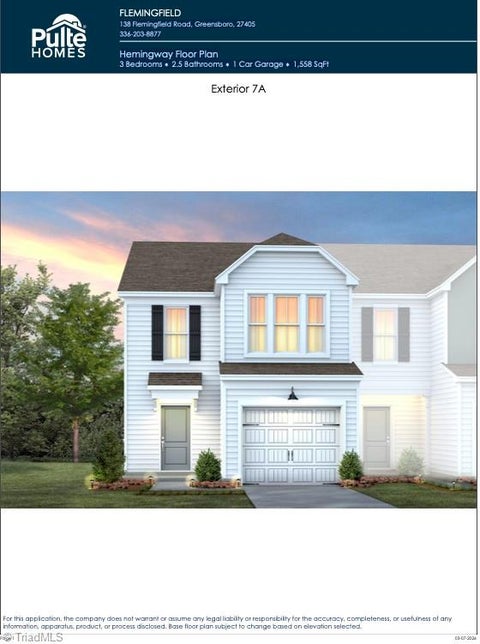Townhouse For Sale - 1511 Allegheny  River Street<br/> Greensboro, NC 27405
