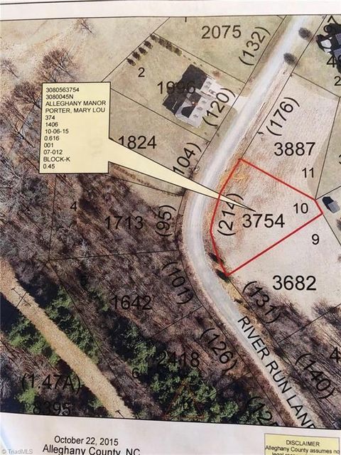 Vacant Land For Sale - 10-K Alleghany Manor Road<br/> Alleghany County, Sparta, NC 28675