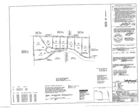 Vacant Land For Sale - 1050 Medinah Drive<br/> Winston-Salem, NC 27107