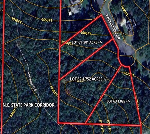 Vacant Land For Sale - 00 Knollcrest Drive #62<br/> Pilot Mountain, NC 27041