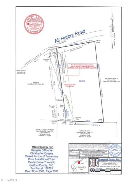 Vacant Land For Sale - 161 Air Harbor Road<br/> Greensboro, NC 27455
