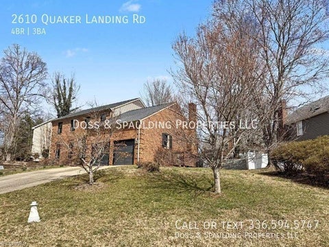 Homes For Rent - 2610 Quaker Landing Road<br/> Guilford County, Greensboro, NC 27455