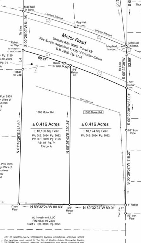 1380 Motor Road Winston-Salem NC 27105