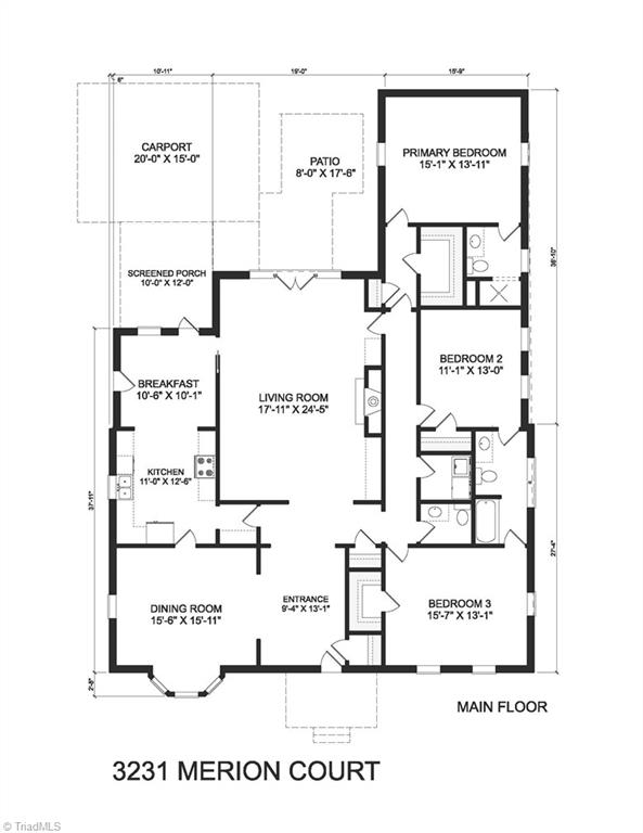 Winston-Salem, North Carolina 27104, United States, 3 Bedrooms Bedrooms, ,3 BathroomsBathrooms,Residential,Active,112109