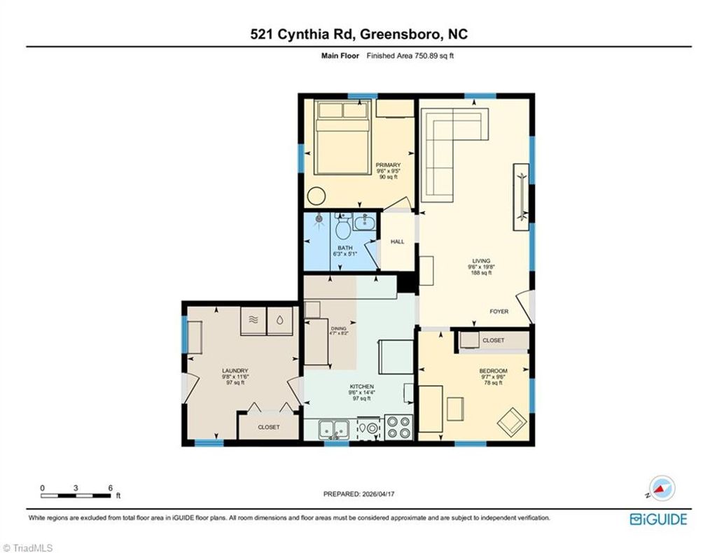 Photo of 521 Cynthia Road, Greensboro, NC 27406 (MLS # 1216616)