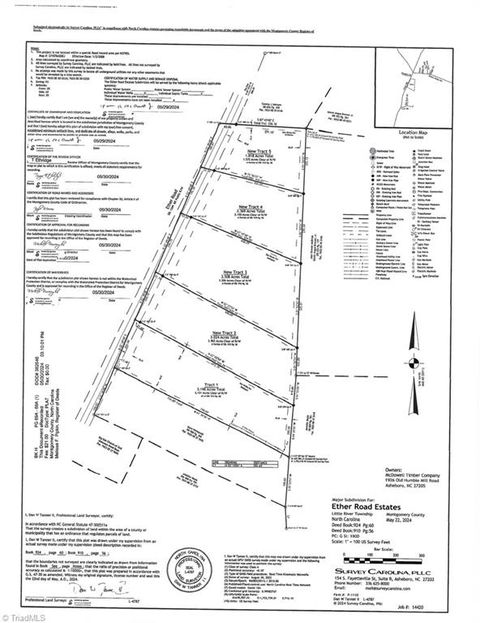 Vacant Land For Sale - 2304 Ether Road<br/> Star, NC 27356