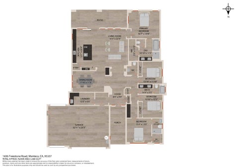 Tiny photo for 1436 FREESTONE Road, MANTECA, CA 95337 (MLS # ML82056707)