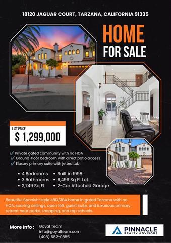 Tiny photo for 18120 Jaguar Court, Los Angeles, CA 91335 (MLS # ML82061138)