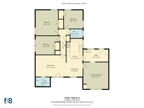 Tiny photo for 22081 Caroline Drive, CUPERTINO, CA 95014 (MLS # ML82034737)