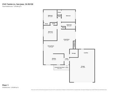Tiny photo for 2141 Tamie Lane, SAN JOSE, CA 95130 (MLS # ML82063226)