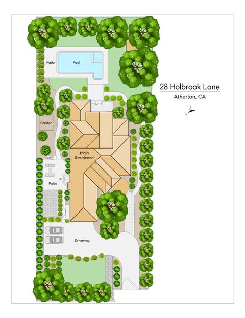 Tiny photo for 28 Holbrook Lane, ATHERTON, CA 94027 (MLS # ML82059904)