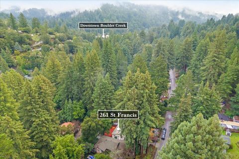 Tiny photo for 261 Saint Francis Drive, BOULDER CREEK, CA 95006 (MLS # ML82024624)