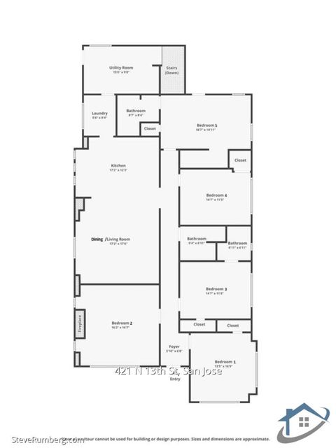 Tiny photo for 421 N 13th Street, SAN JOSE, CA 95112 (MLS # ML82023080)