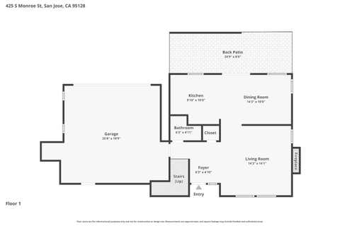 Tiny photo for 425 S Monroe Street, SAN JOSE, CA 95128 (MLS # ML82049675)