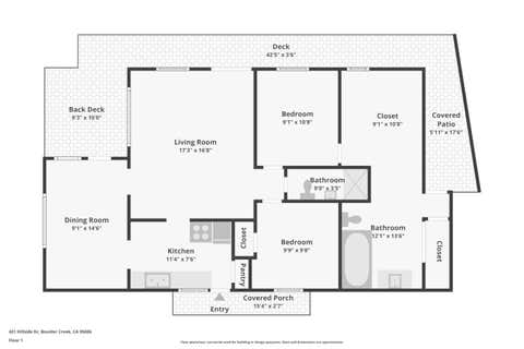 Tiny photo for 421 Hillside Dr. DR, BOULDER CREEK, CA 95006 (MLS # ML82053059)