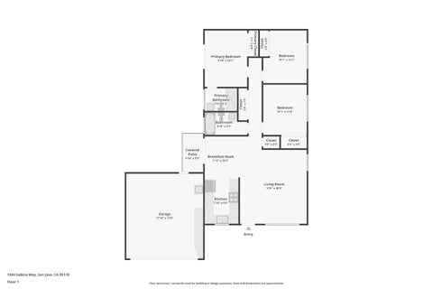 Tiny photo for 1584 Sabina Way, SAN JOSE, CA 95118 (MLS # ML82052442)