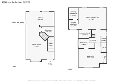Tiny photo for 2585 Rymar Drive, SAN JOSE, CA 95133 (MLS # ML82053068)