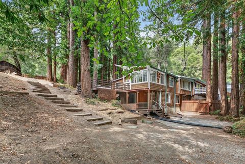 Tiny photo for 14755 Two Bar Road, BOULDER CREEK, CA 95006 (MLS # ML82034626)
