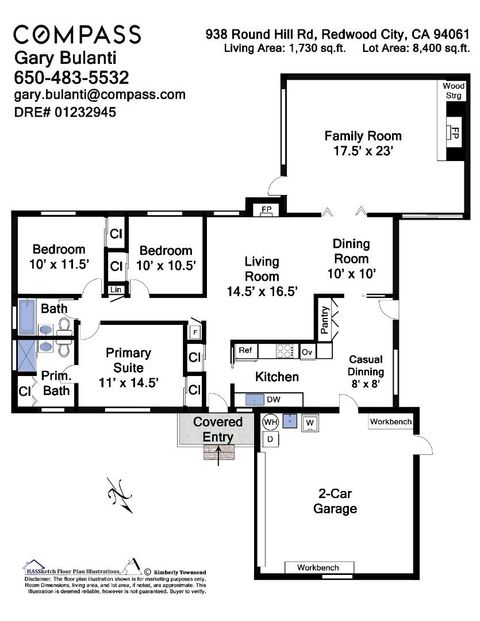 Tiny photo for 938 Round Hill Road, REDWOOD CITY, CA 94061 (MLS # ML82022431)