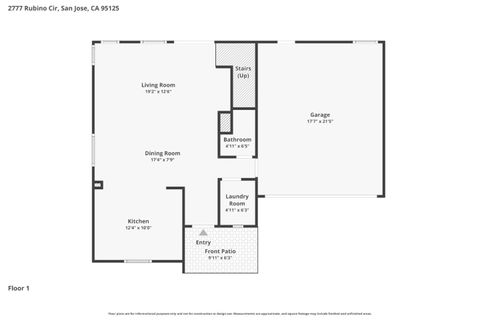 Tiny photo for 2777 Rubino Circle, SAN JOSE, CA 95125 (MLS # ML82036261)