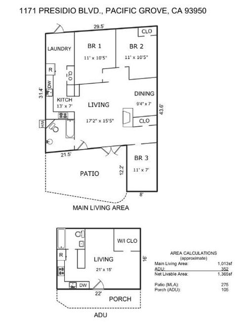 Tiny photo for 1171 Presidio Boulevard, PACIFIC GROVE, CA 93950 (MLS # ML82028409)