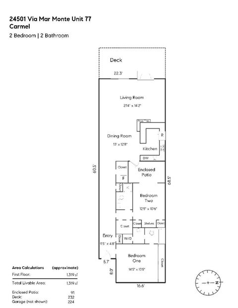 Tiny photo for 24501 Via Mar Monte #77, CARMEL, CA 93923 (MLS # ML82052896)