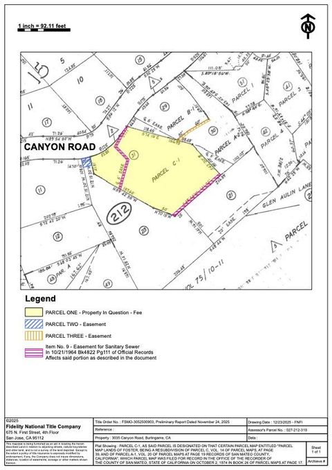 Tiny photo for 3035 Canyon Road, Burlingame, CA 94010 (MLS # ML82036469)