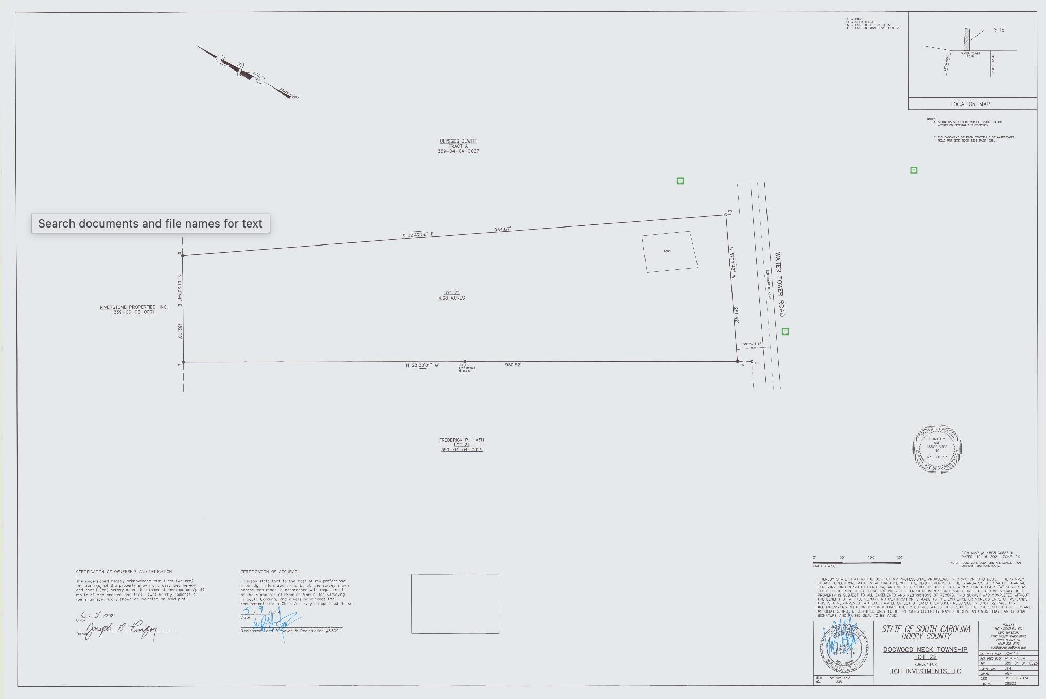 TR 22 Watertower Rd.