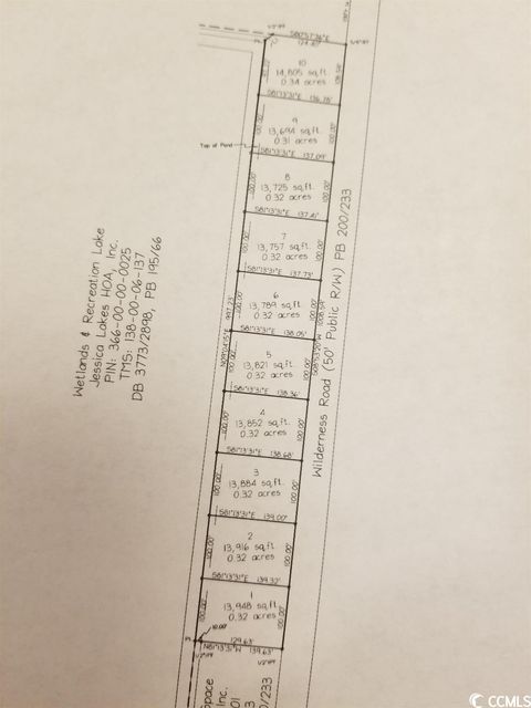 2250 Wilderness Rd. Conway SC 29526