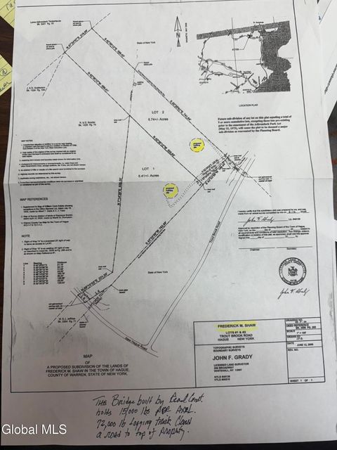 Photo of L1 Trout Brook Road, Ticonderoga, NY 12836 (MLS # 202619997)