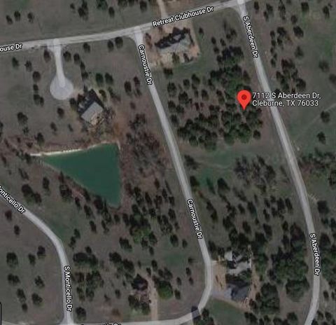 Vacant Land For Sale - 7112 S Aberdeen Drive<br/> Johnson County, Cleburne, TX 76033