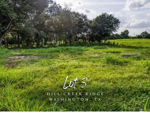 Vacant Land For Sale - LOT 3 Hargrove Lane<br/> Washington, TX 77880