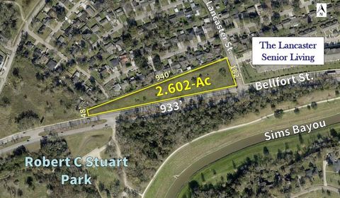 Vacant Land For Sale - 7355 Bellfort Avenue<br/> Houston, TX 77087