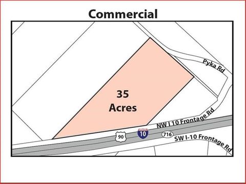 Vacant Land For Sale - 00 I-10w Frontage And Pyka<br/> Sealy, TX 77474