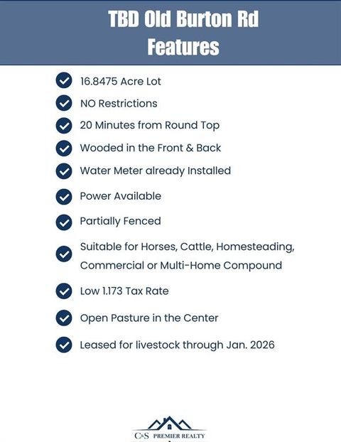 Photo of TBD Old Burton Road, Brenham, TX 77833 (MLS # 61865769) Photo of TBD Old Burton Road, Brenham, TX 77833 (MLS # 61865769)