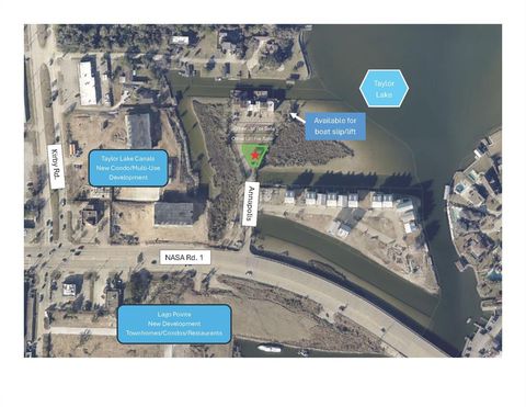 Vacant Land For Sale - Annapolis Boulevard<br/> Taylor Lake Village, TX 77586